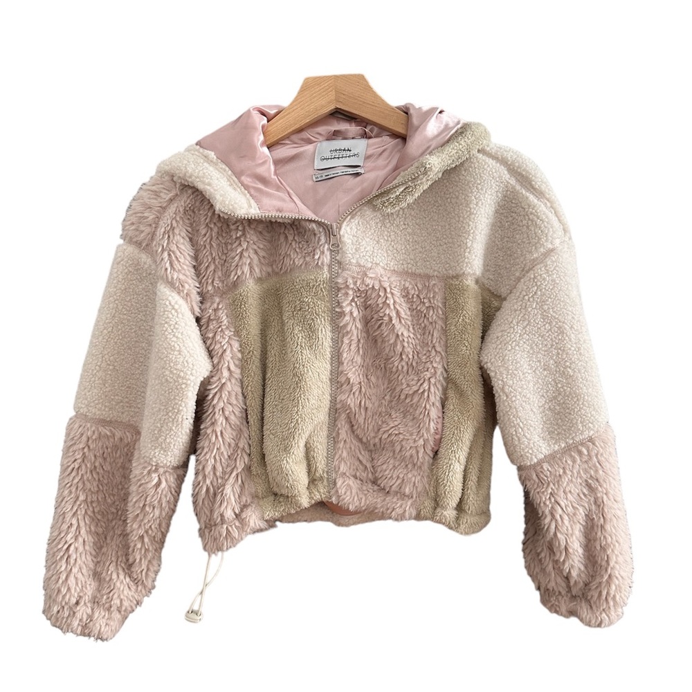 Urban Outfitters Cropped Color Block Zip Up XS
